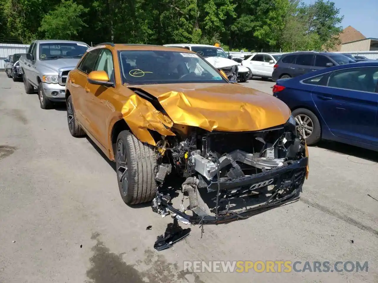 1 Photograph of a damaged car WA1FVAF12KD032455 AUDI Q8 2019