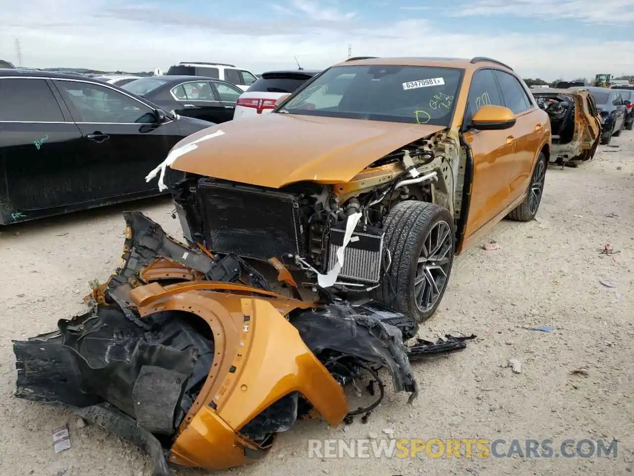 2 Photograph of a damaged car WA1FVAF16KD044768 AUDI Q8 2019