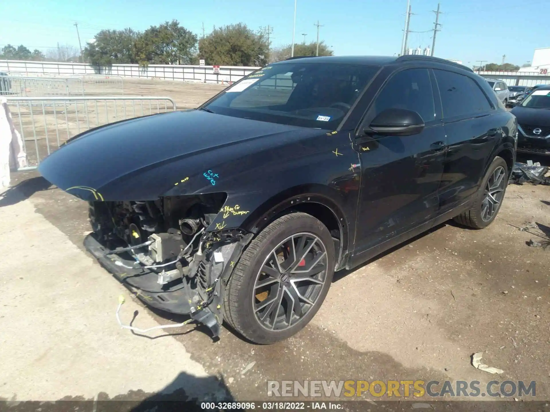 2 Photograph of a damaged car WA1FVBF12KD021607 AUDI Q8 2019