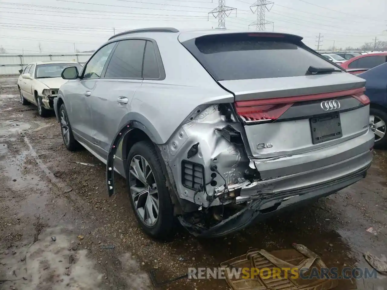 3 Фотография поврежденного автомобиля WA1AVAF16LD003469 AUDI Q8 2020