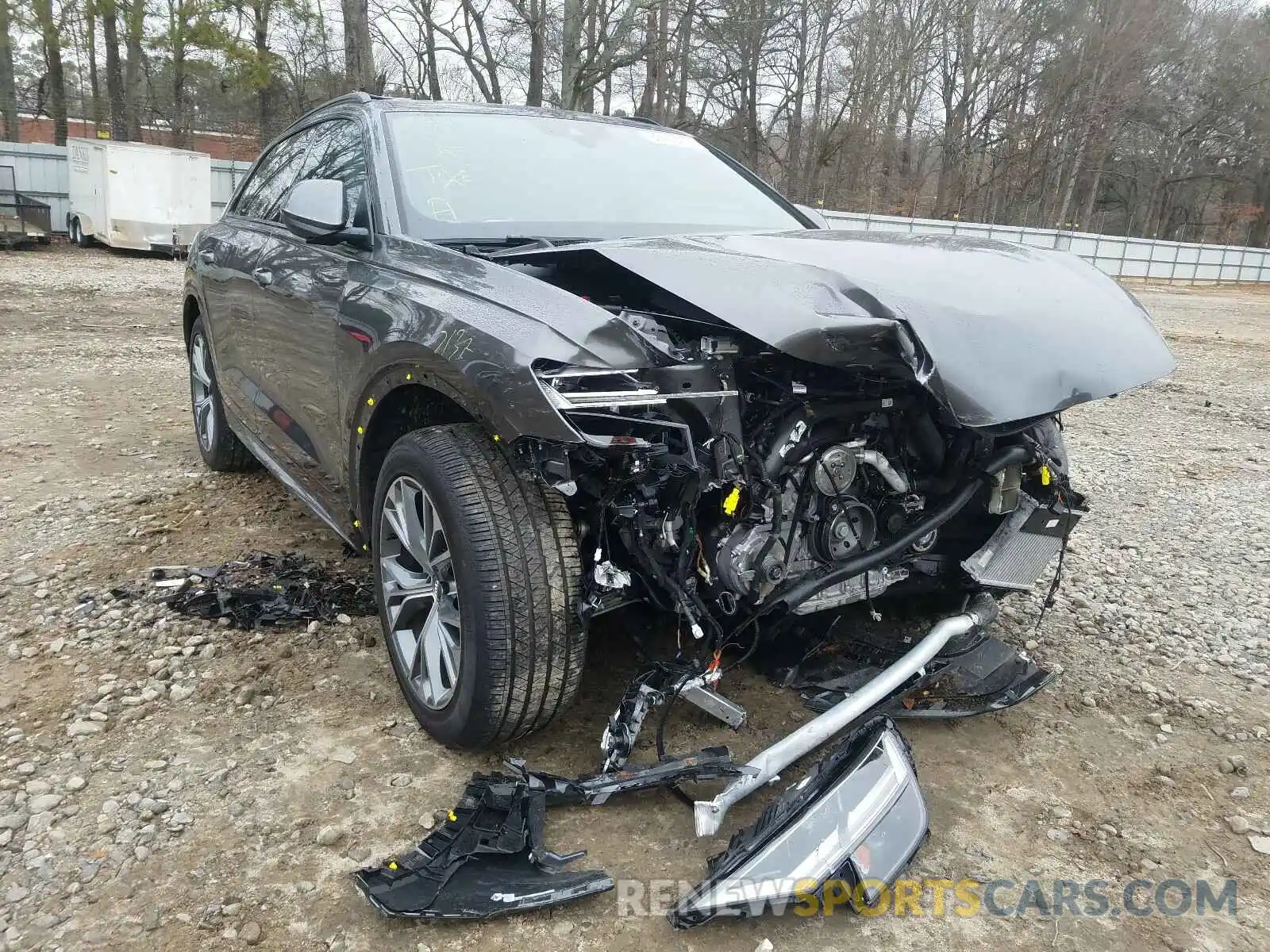 1 Photograph of a damaged car WA1AVAF16LD020028 AUDI Q8 2020