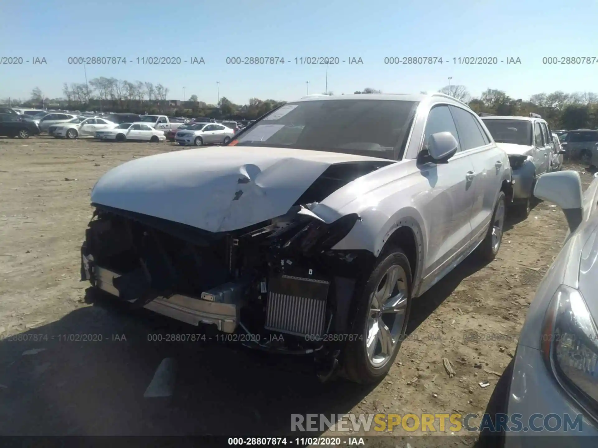 2 Photograph of a damaged car WA1BVAF13LD017690 AUDI Q8 2020