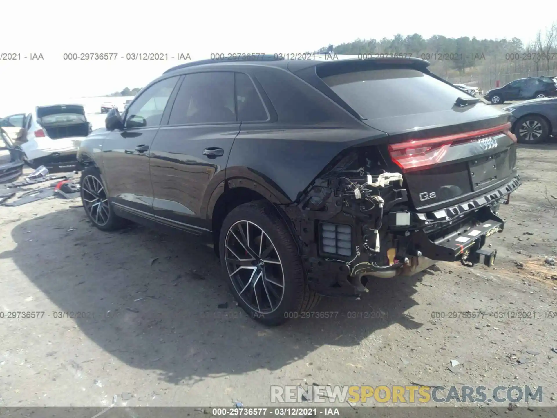 3 Фотография поврежденного автомобиля WA1EVAF14LD026590 AUDI Q8 2020