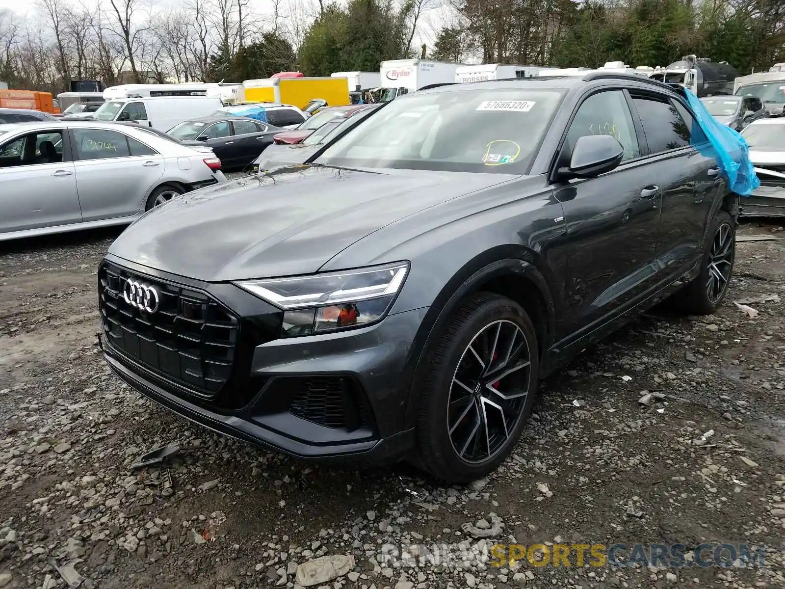 2 Фотография поврежденного автомобиля WA1EVAF18LD015138 AUDI Q8 2020