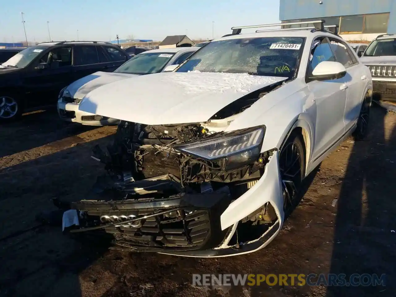 2 Photograph of a damaged car WA1FVAF13LD022003 AUDI Q8 2020