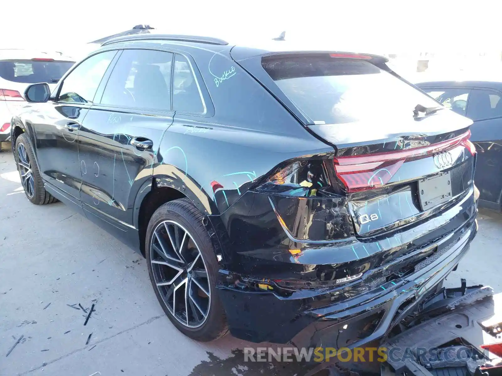 3 Photograph of a damaged car WA1FVAF16LD021363 AUDI Q8 2020