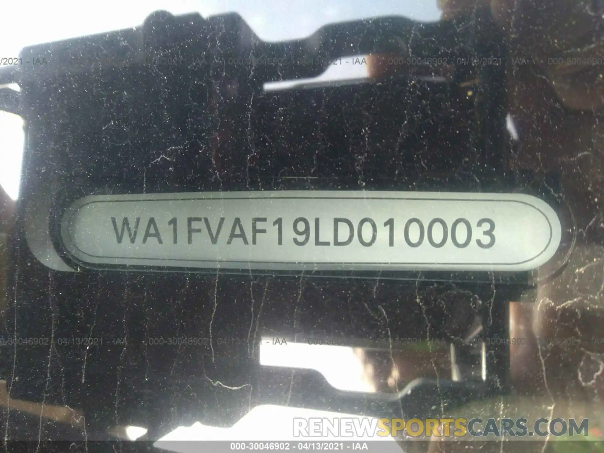 9 Photograph of a damaged car WA1FVAF19LD010003 AUDI Q8 2020