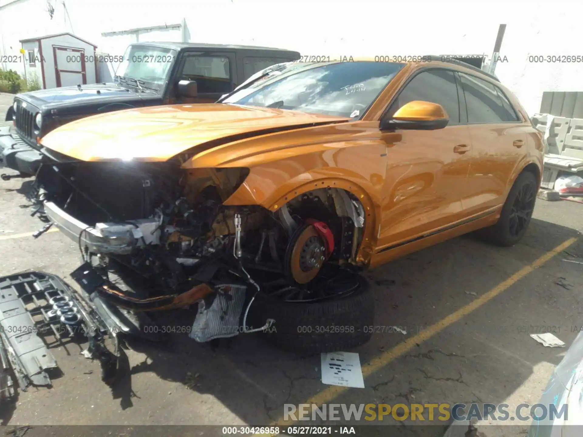 2 Photograph of a damaged car WA1FVAF19LD025214 AUDI Q8 2020