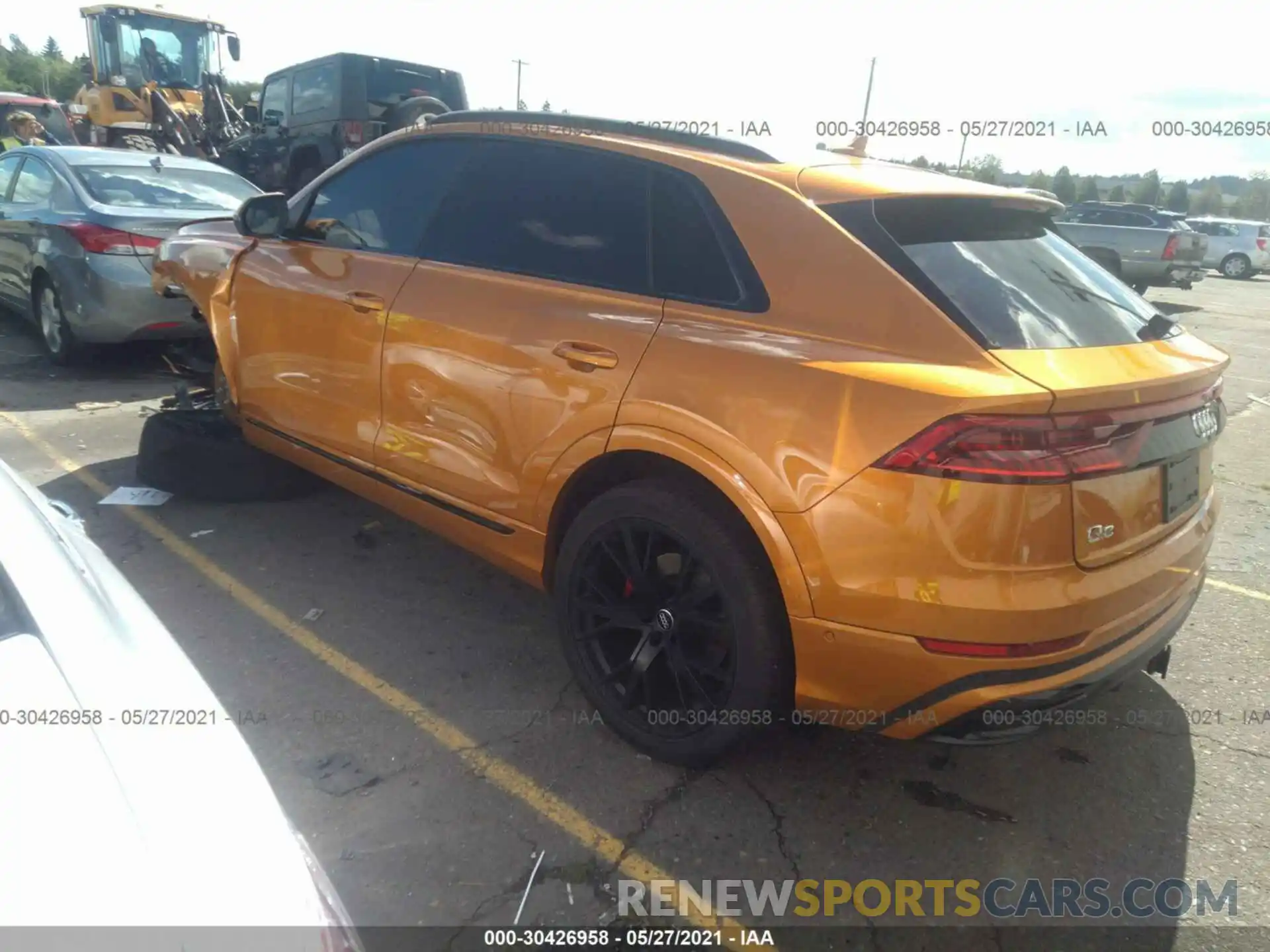 3 Фотография поврежденного автомобиля WA1FVAF19LD025214 AUDI Q8 2020