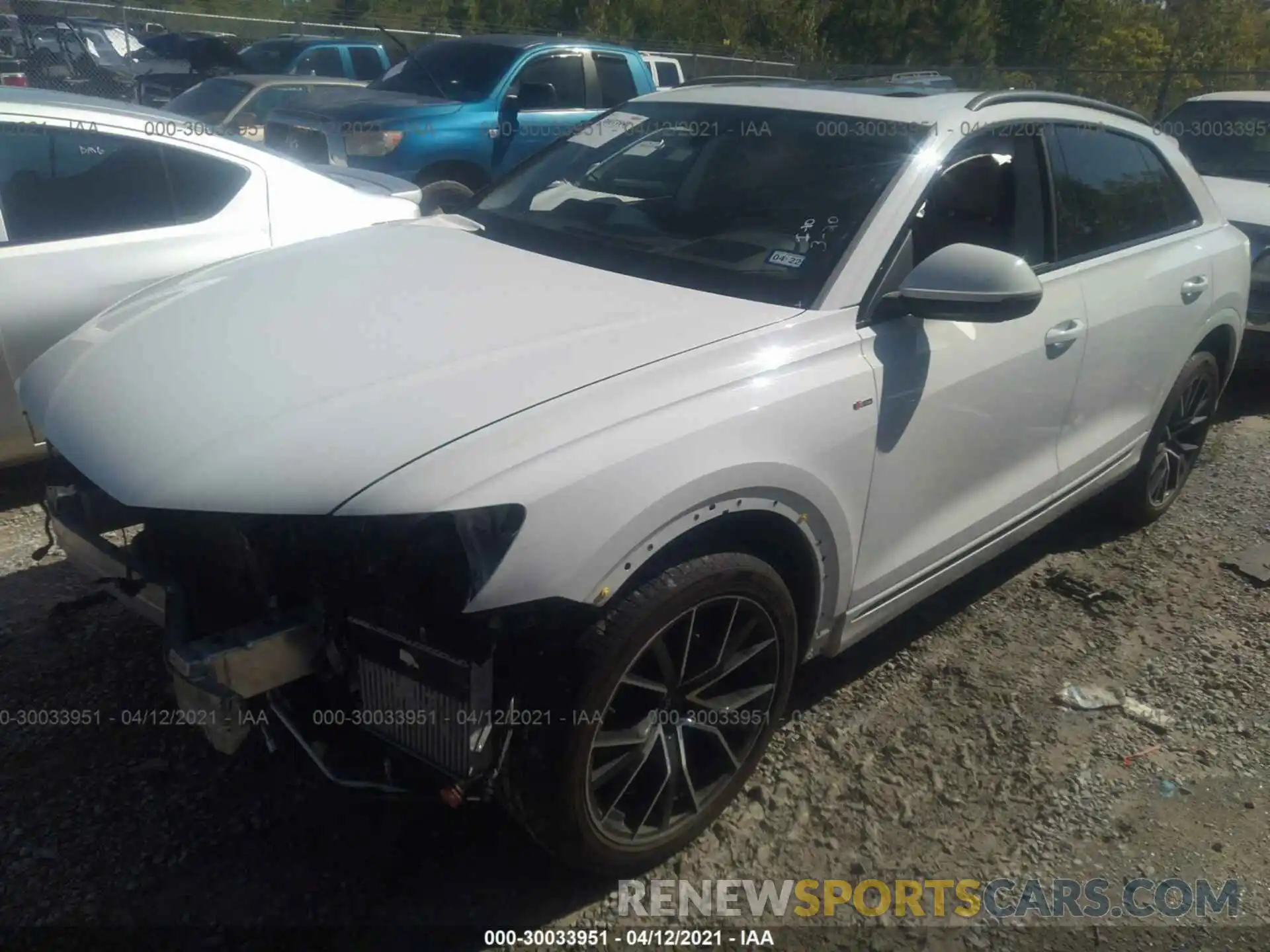 2 Photograph of a damaged car WA1FVAF1XLD016330 AUDI Q8 2020