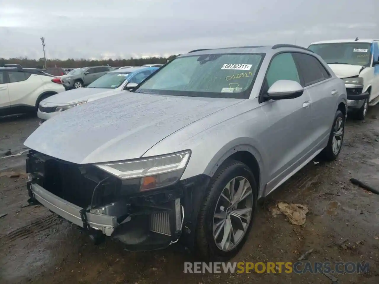 2 Photograph of a damaged car WA1AVAF12MD018519 AUDI Q8 2021