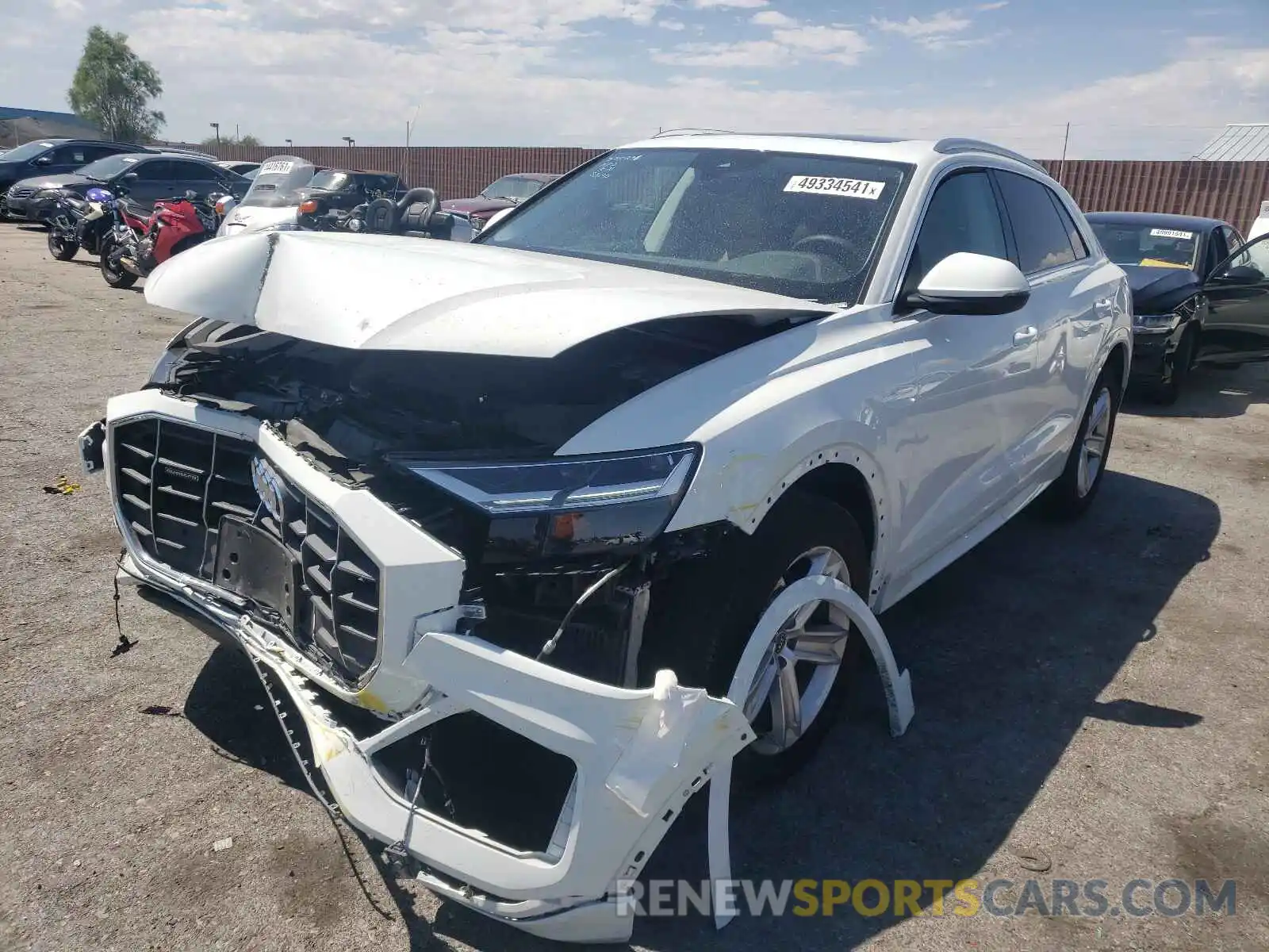 2 Photograph of a damaged car WA1AVAF12MD021582 AUDI Q8 2021