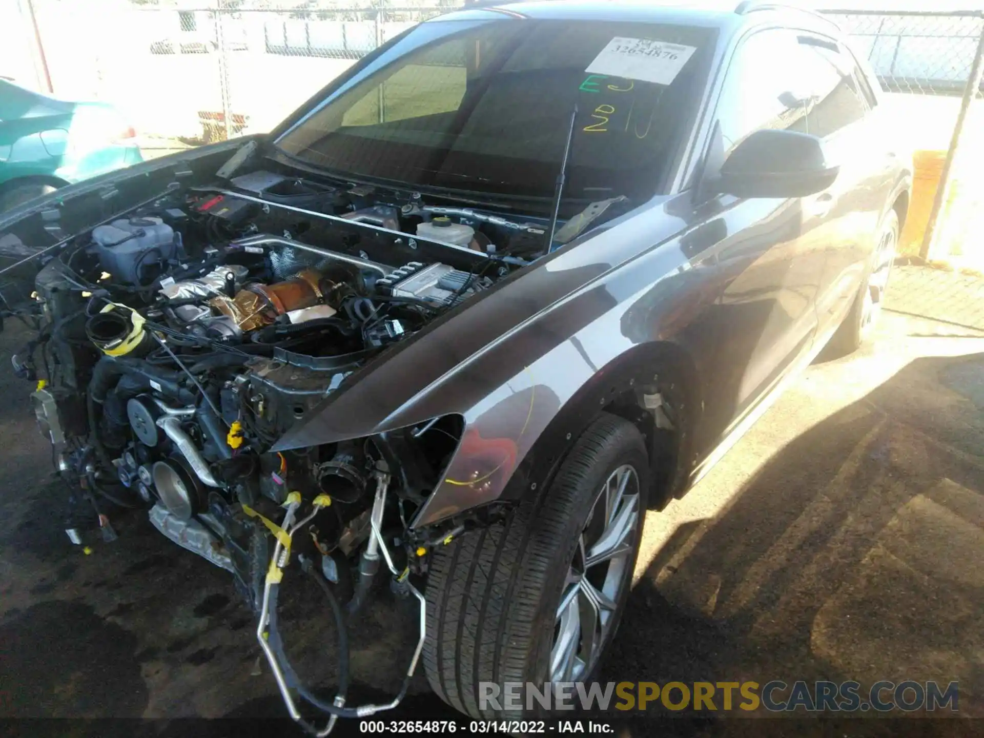 2 Photograph of a damaged car WA1AVAF18MD008500 AUDI Q8 2021