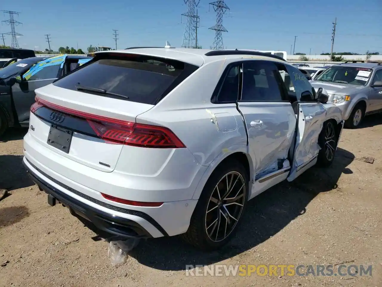 4 Фотография поврежденного автомобиля WA1EVAF10MD021680 AUDI Q8 2021