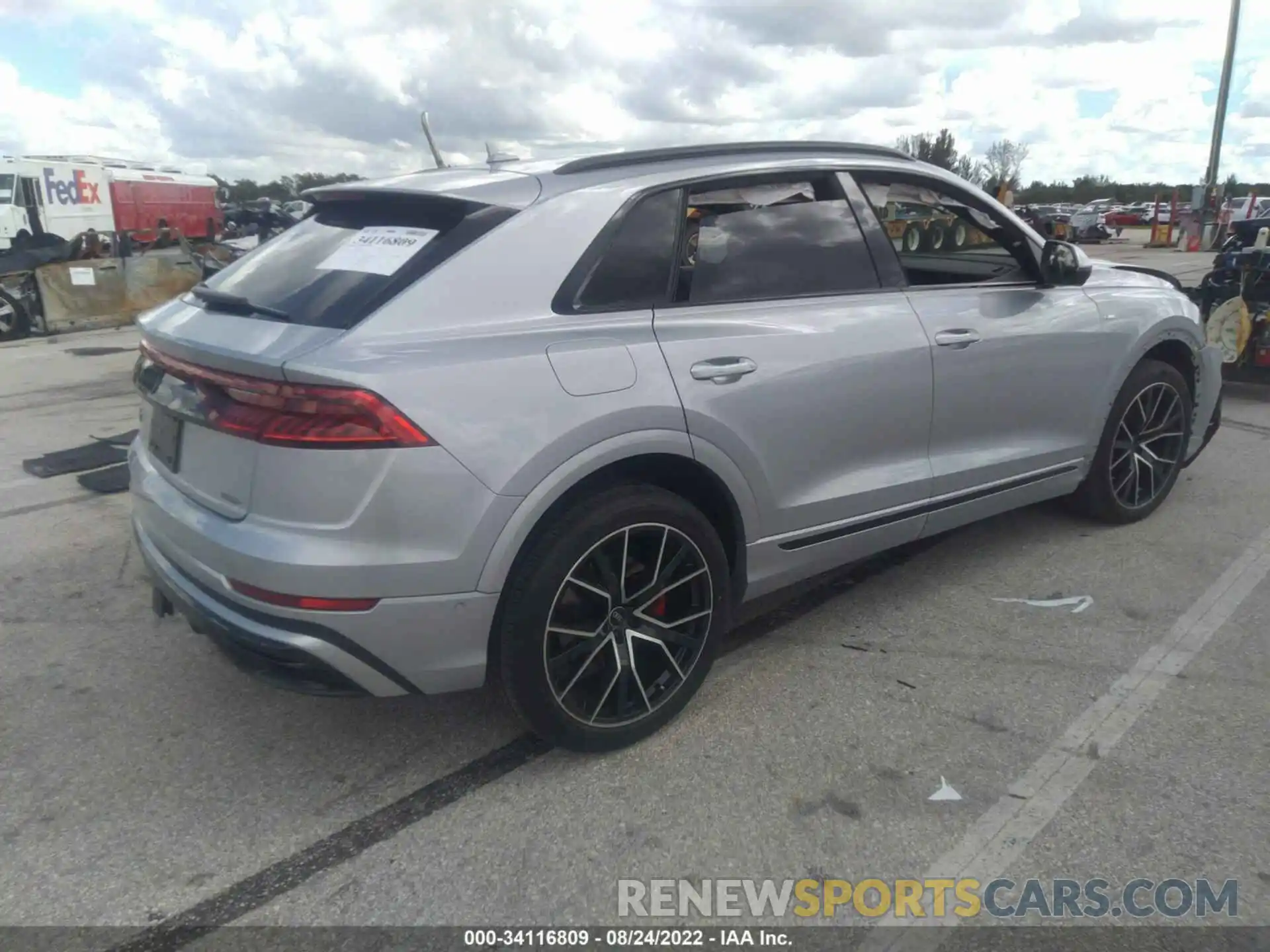 4 Фотография поврежденного автомобиля WA1EVAF10MD029729 AUDI Q8 2021