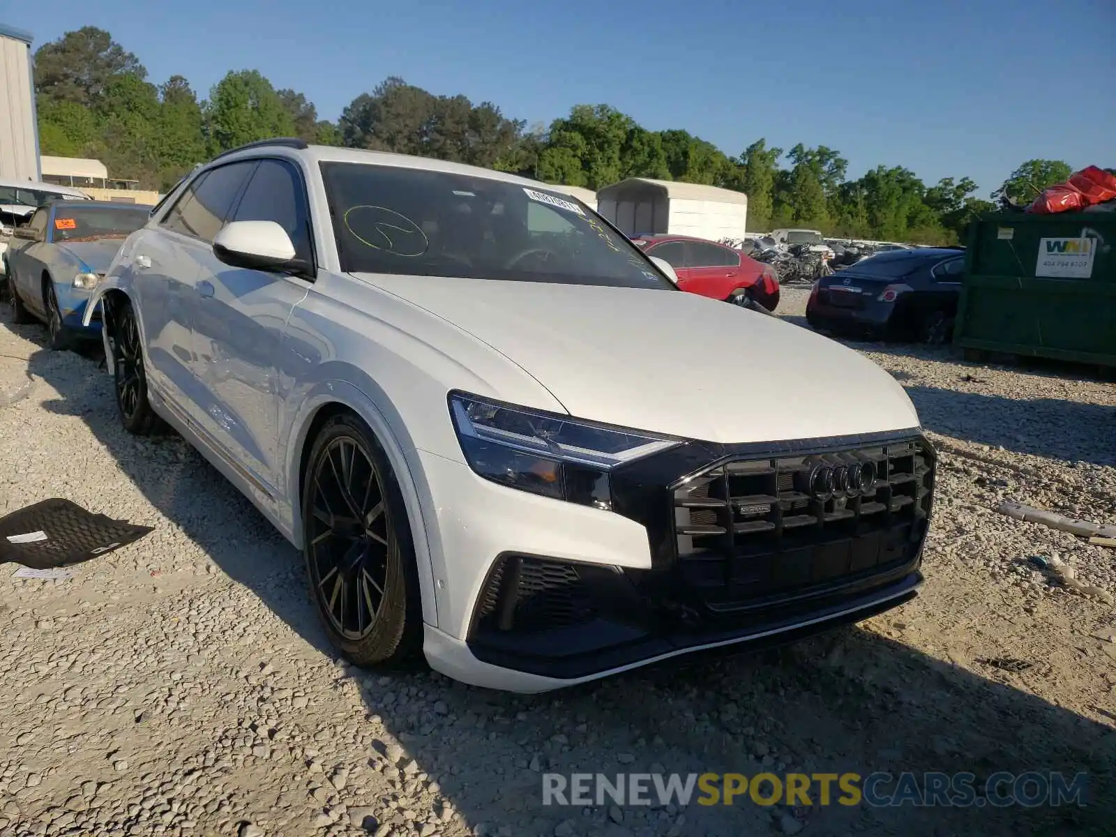 1 Photograph of a damaged car WA1EVAF11MD002264 AUDI Q8 2021