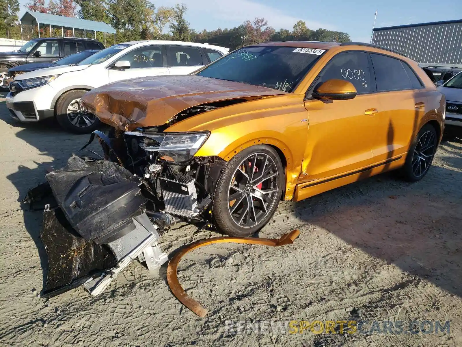 2 Photograph of a damaged car WA1EVAF11MD018710 AUDI Q8 2021