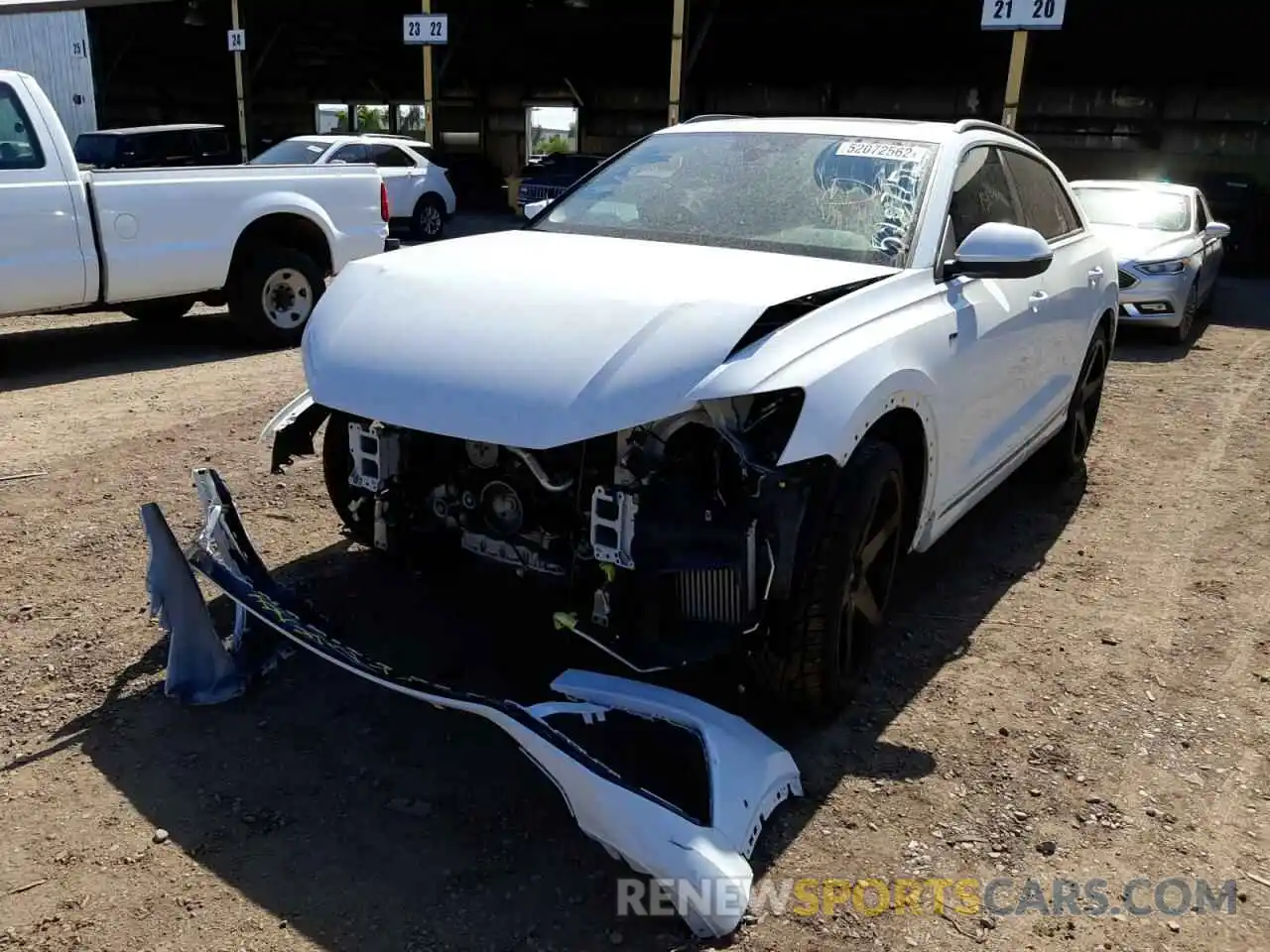 2 Photograph of a damaged car WA1EVAF13MD001665 AUDI Q8 2021