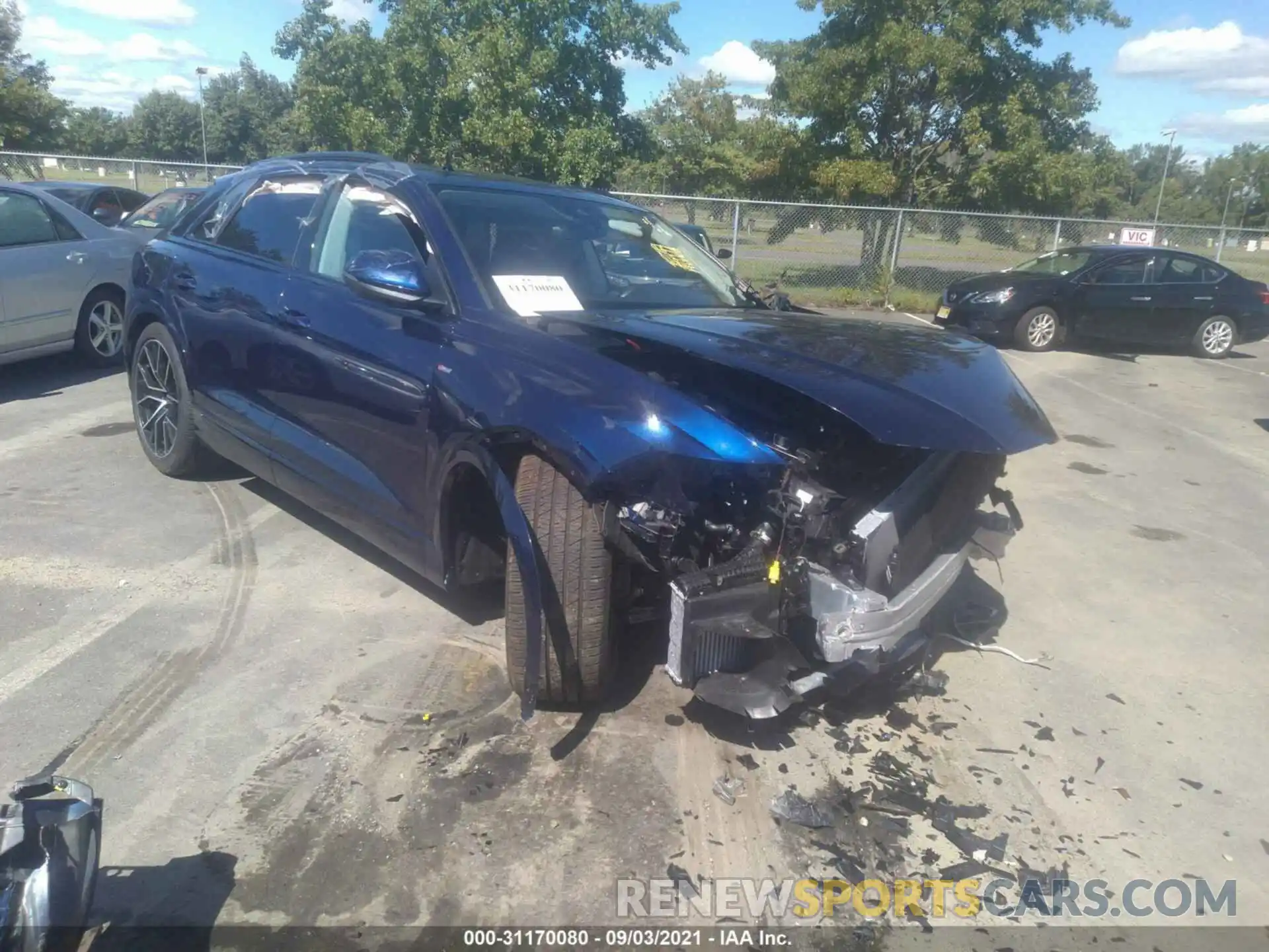 1 Photograph of a damaged car WA1EVAF14MD015476 AUDI Q8 2021