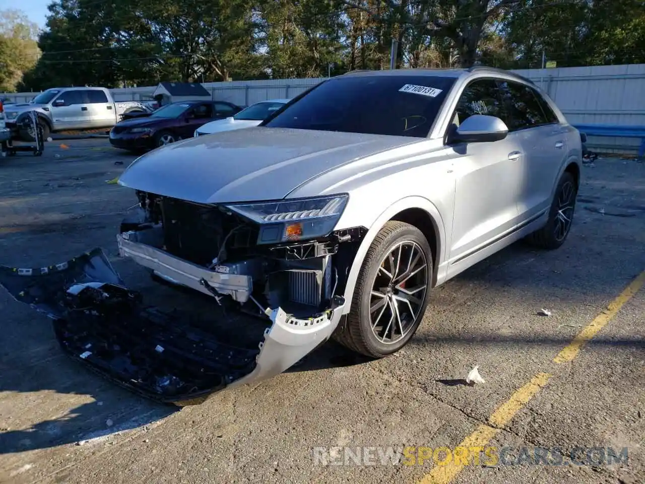 2 Photograph of a damaged car WA1EVAF15MD006933 AUDI Q8 2021