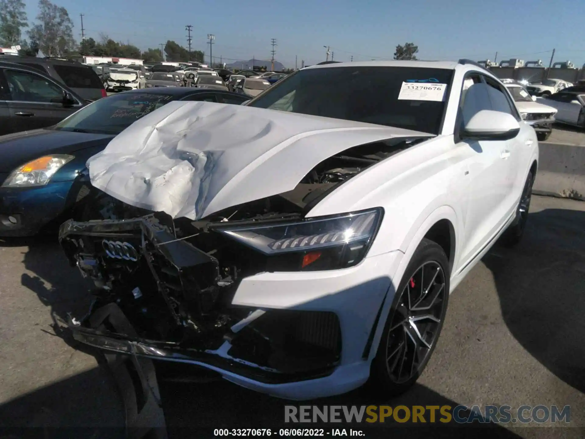 2 Photograph of a damaged car WA1EVAF15MD037518 AUDI Q8 2021