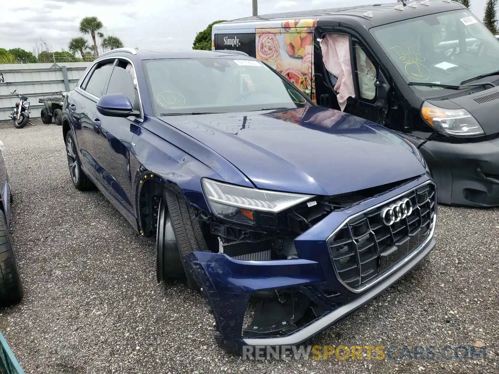 1 Photograph of a damaged car WA1EVAF16MD024471 AUDI Q8 2021