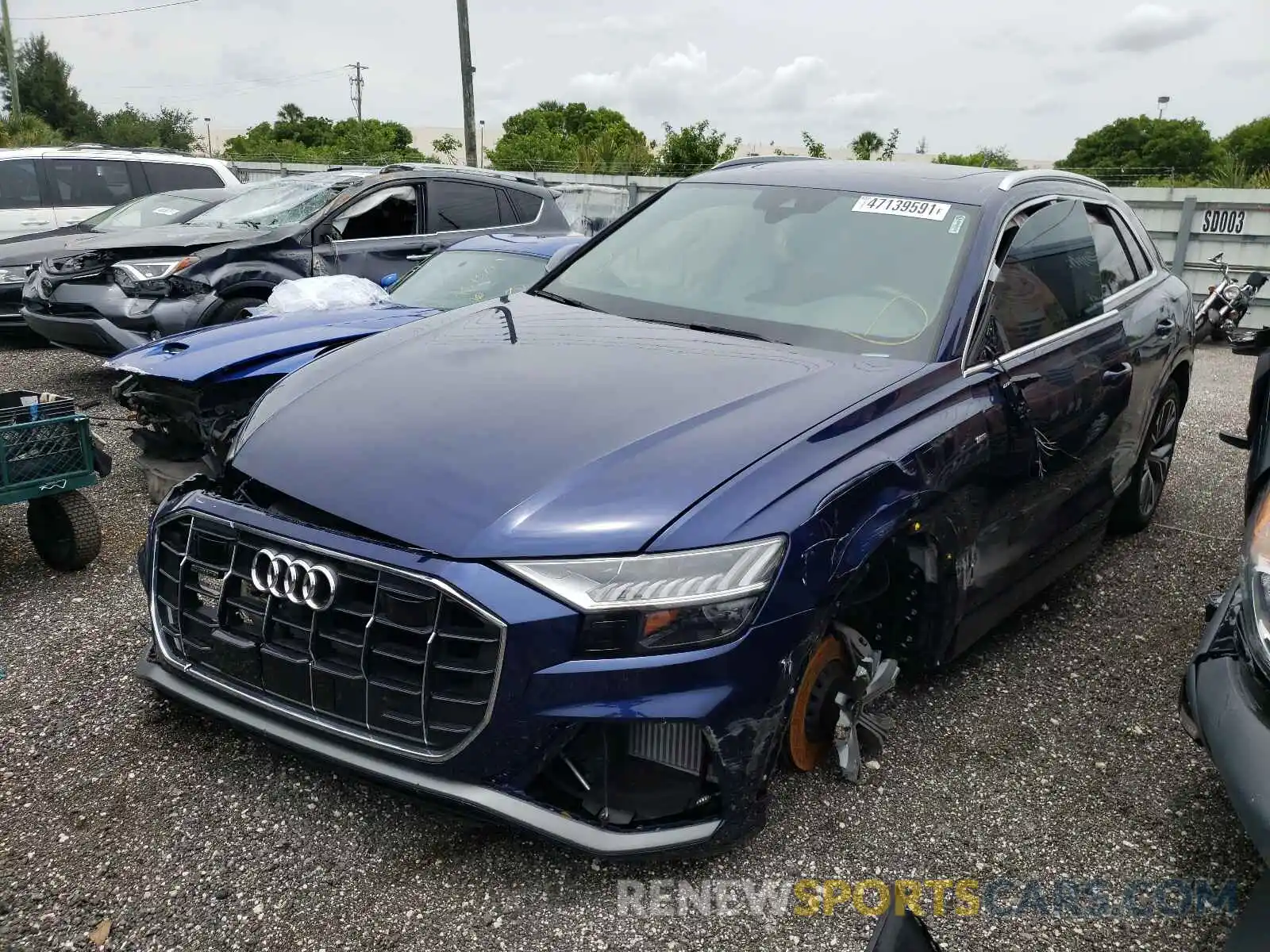 2 Photograph of a damaged car WA1EVAF16MD024471 AUDI Q8 2021