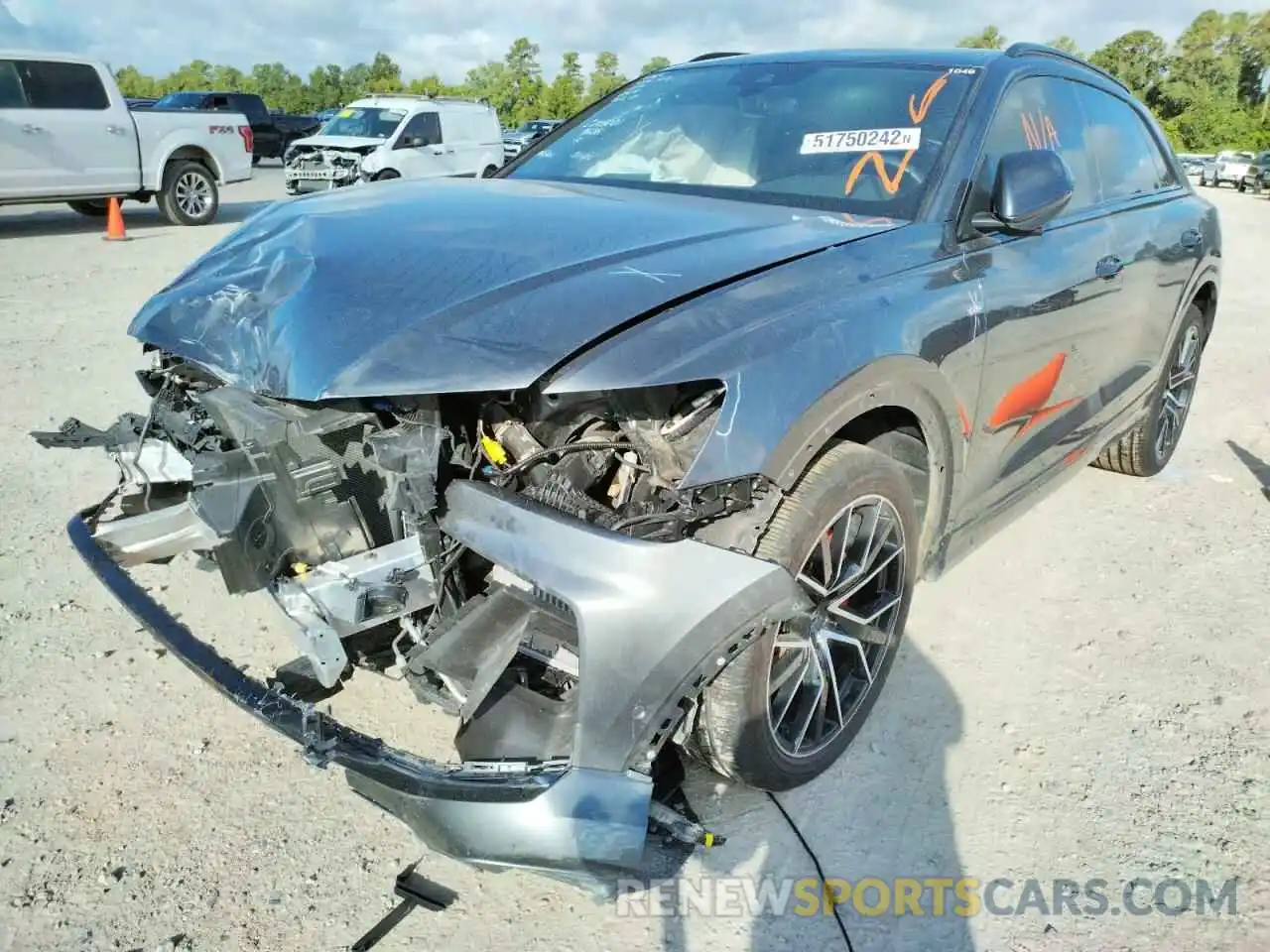 2 Photograph of a damaged car WA1EVAF16MD039035 AUDI Q8 2021