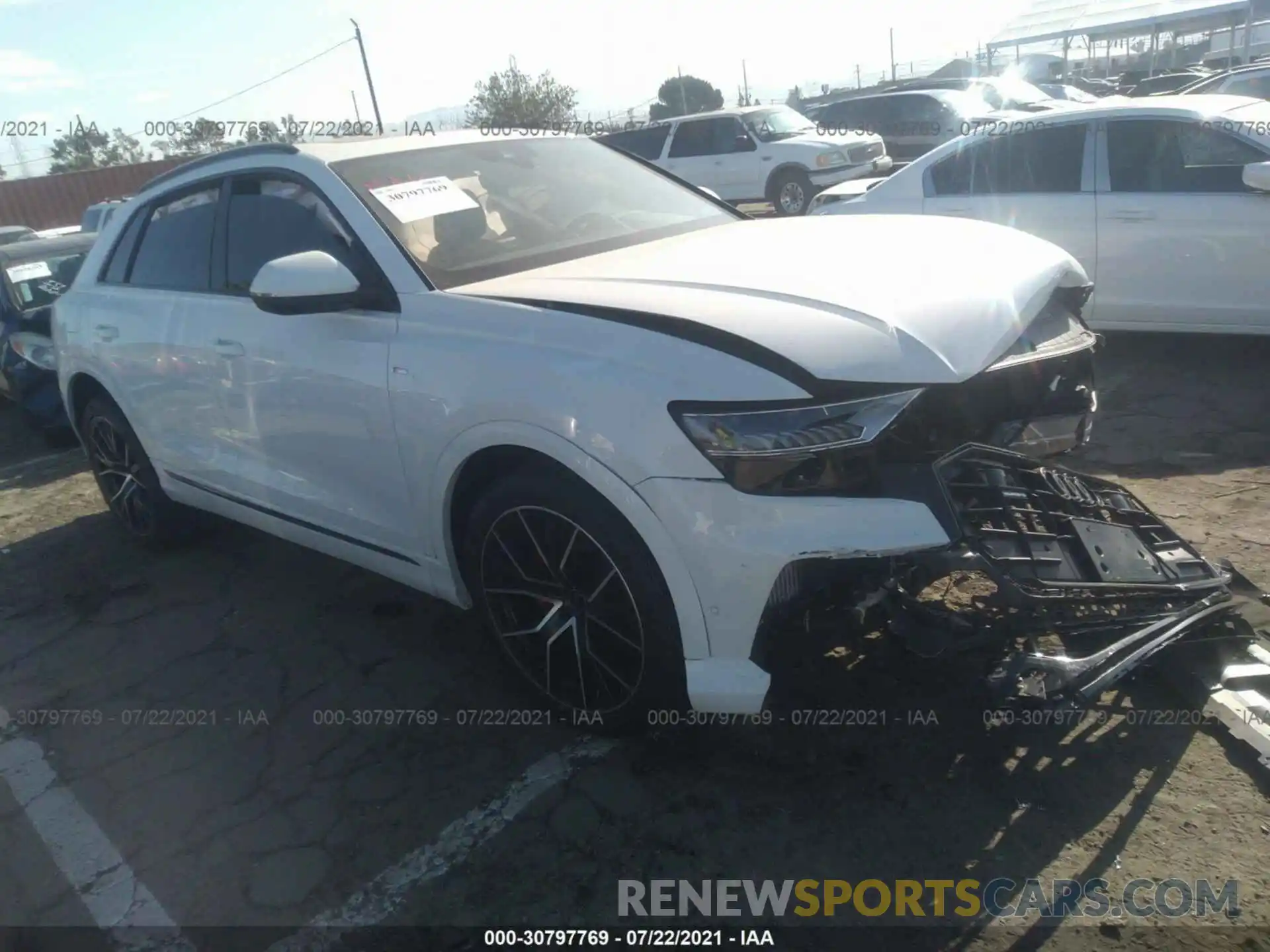 1 Photograph of a damaged car WA1EVAF17MD037780 AUDI Q8 2021