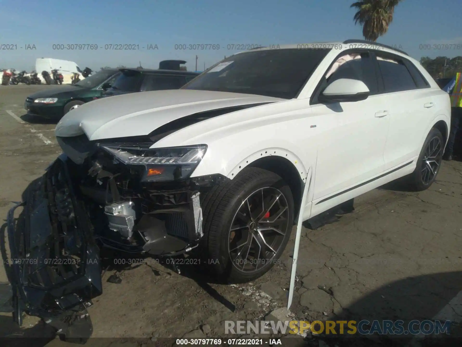 2 Photograph of a damaged car WA1EVAF17MD037780 AUDI Q8 2021