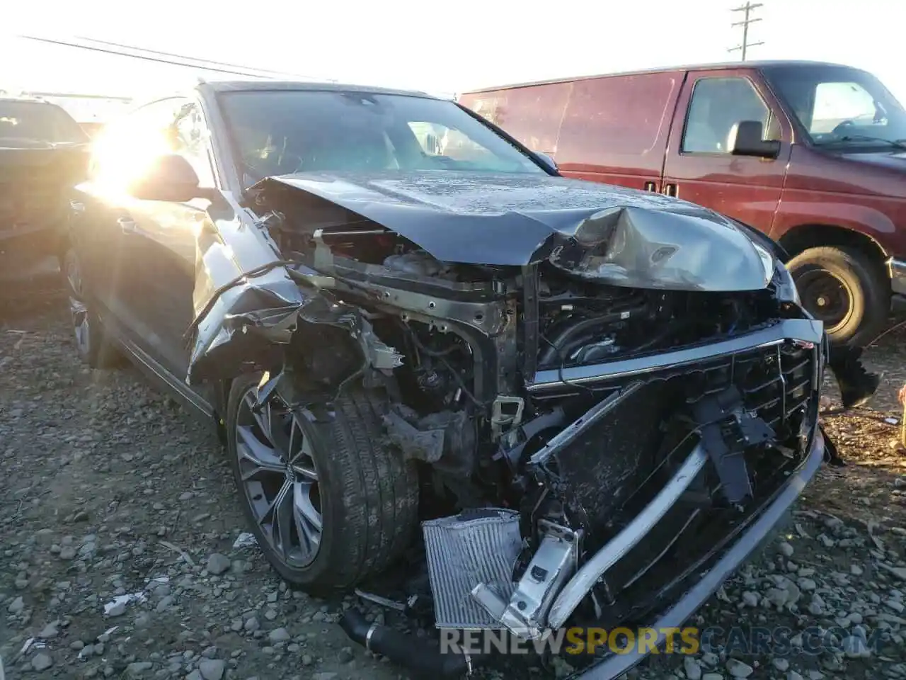 1 Photograph of a damaged car WA1EVAF18MD003573 AUDI Q8 2021