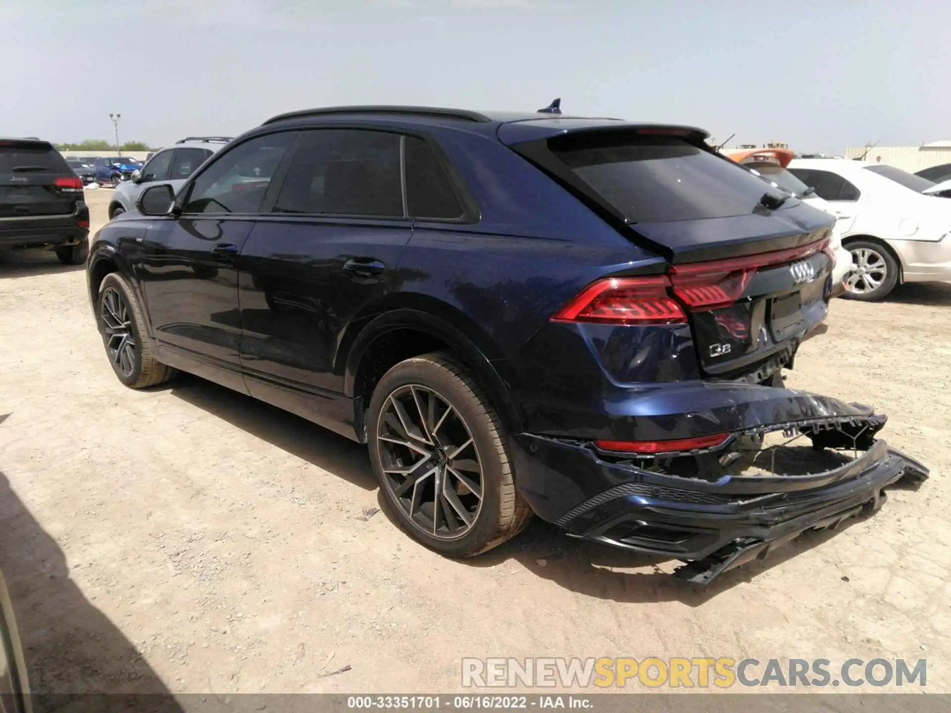 3 Фотография поврежденного автомобиля WA1FVAF13MD009219 AUDI Q8 2021