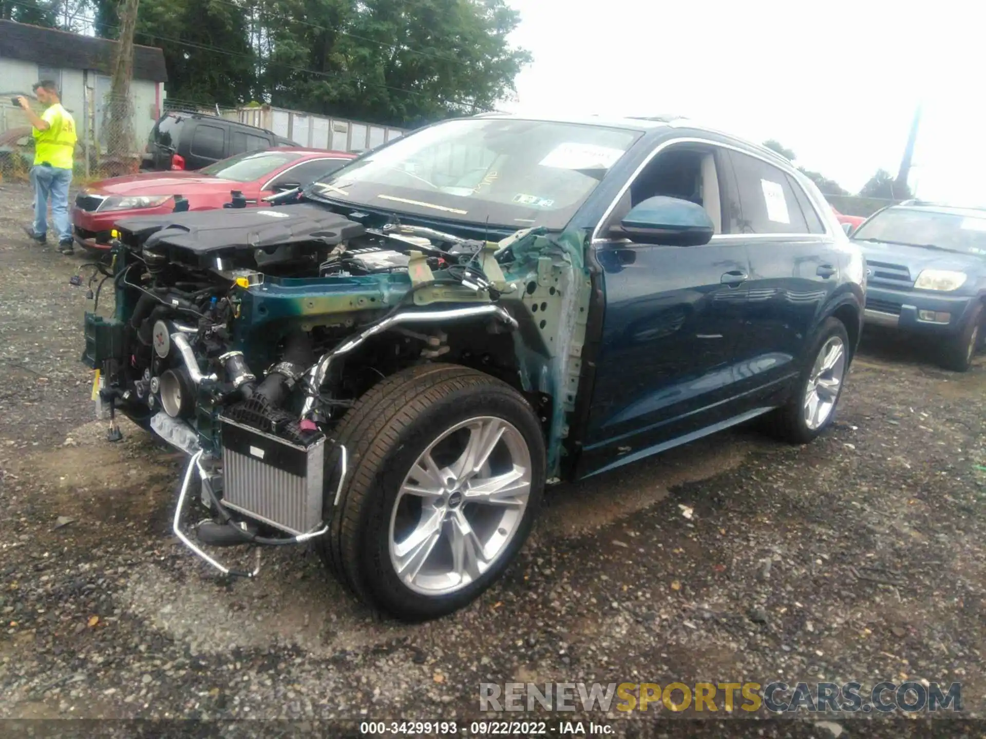 2 Photograph of a damaged car WA1BVBF10ND004355 AUDI Q8 2022