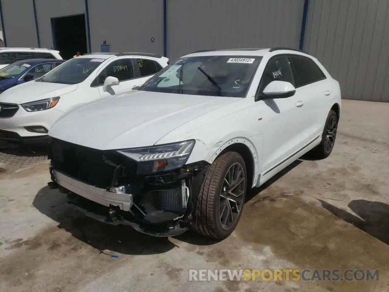 2 Photograph of a damaged car WA1EVBF13ND008008 AUDI Q8 2022