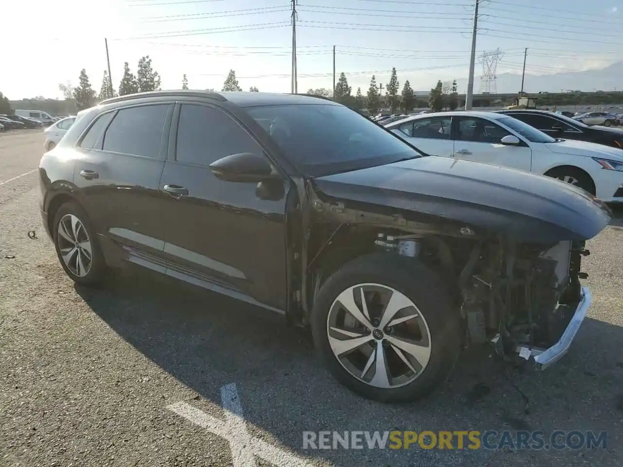 4 Photograph of a damaged car WA14AAGE7RB011904 AUDI Q8 E-TRON 2024