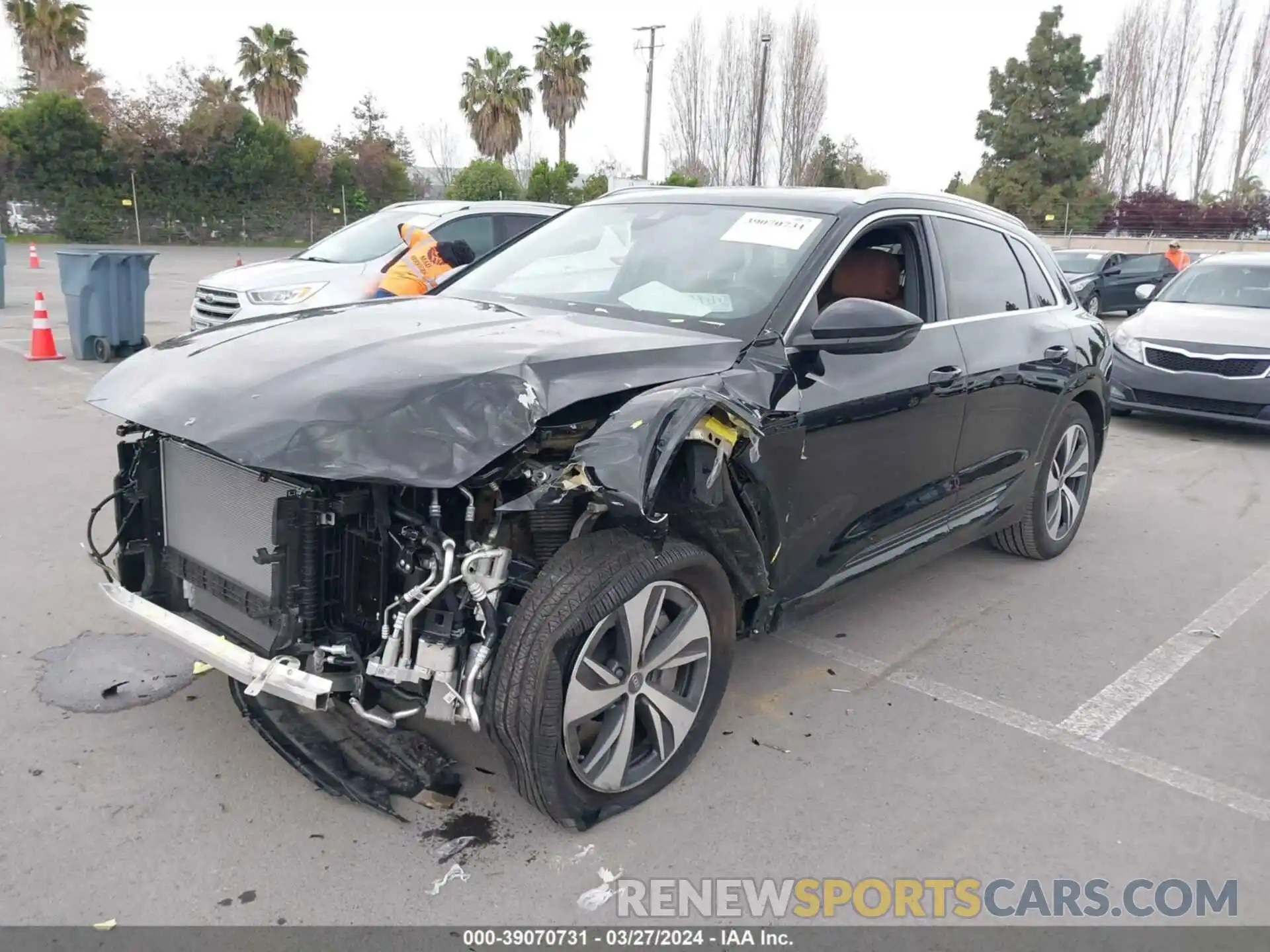 2 Photograph of a damaged car WA15AAGE3RB021334 AUDI Q8 E-TRON 2024