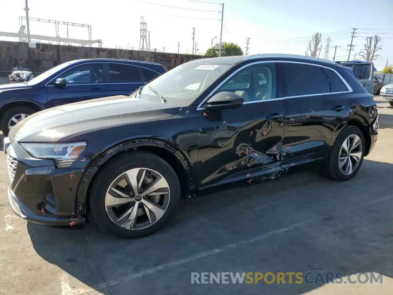 1 Photograph of a damaged car WA15AAGE7RB004262 AUDI Q8 E-TRON 2024