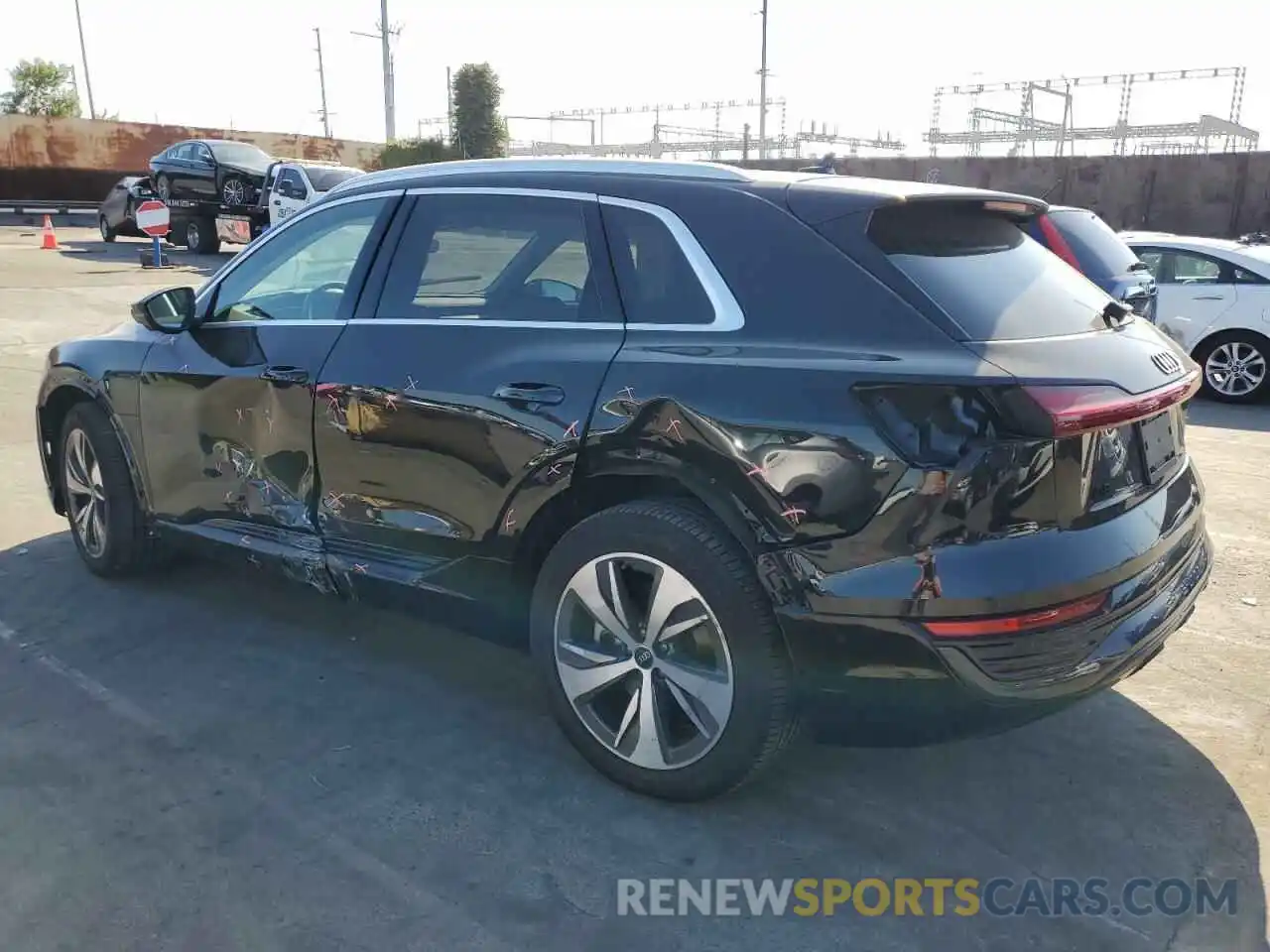 2 Photograph of a damaged car WA15AAGE7RB004262 AUDI Q8 E-TRON 2024