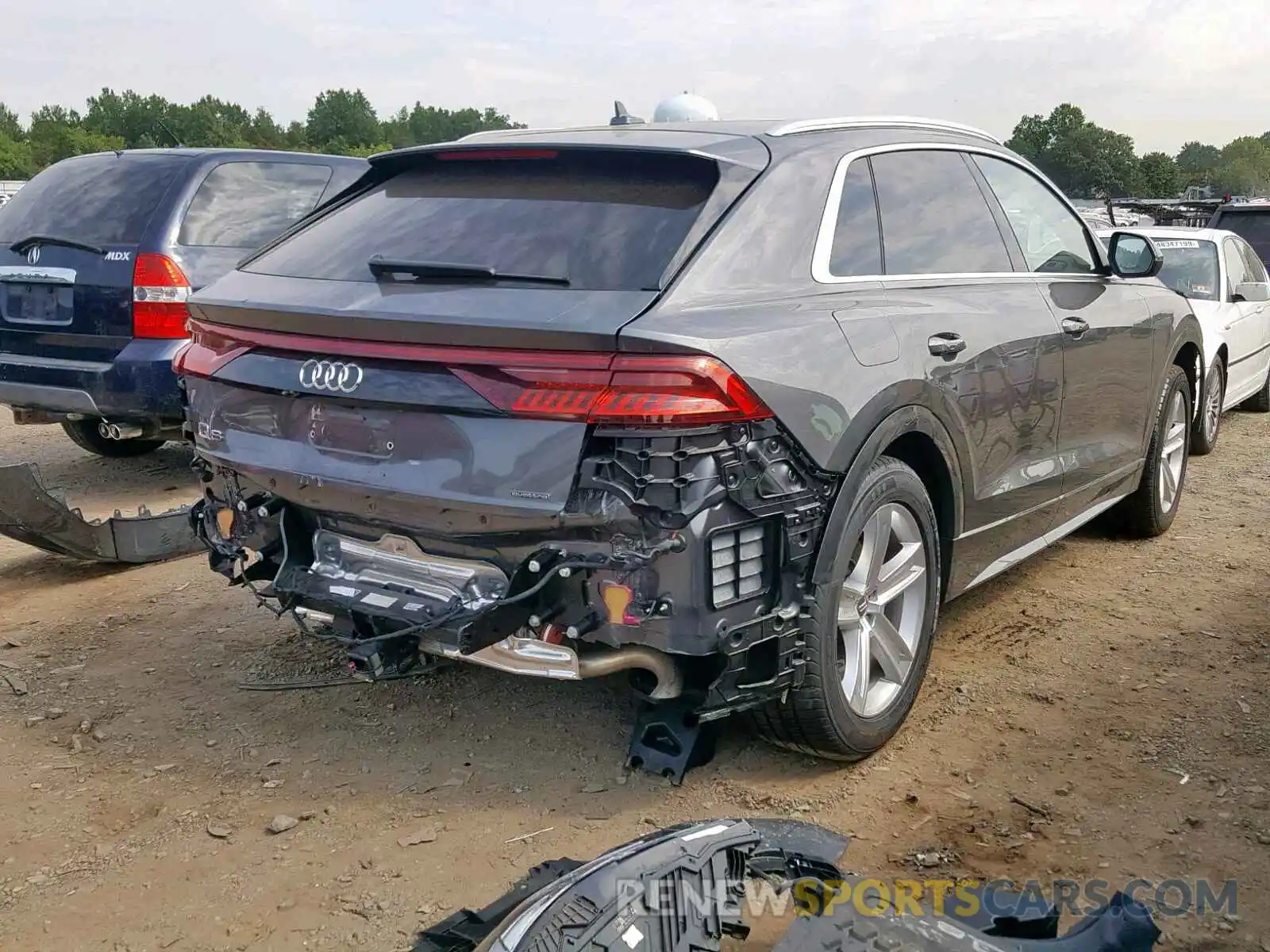 4 Фотография поврежденного автомобиля WA1AVAF10KD012280 AUDI Q8 PREMIUM 2019