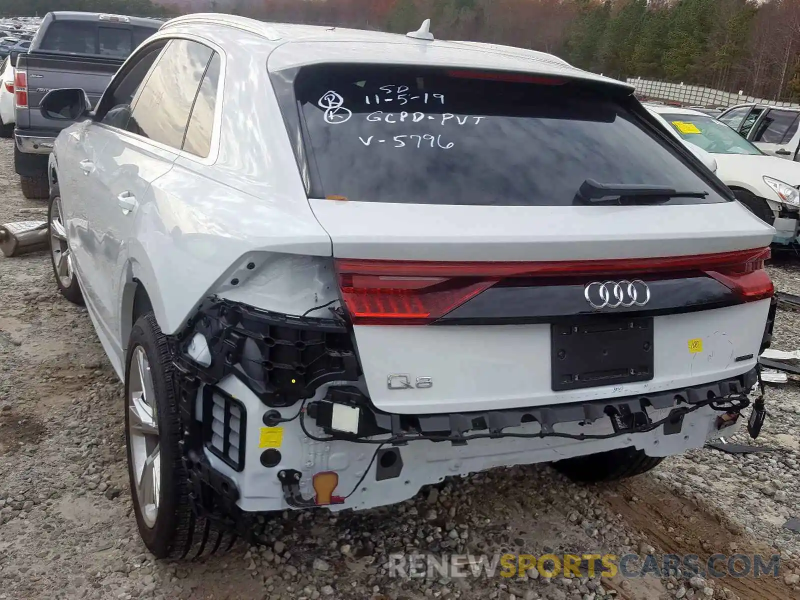 3 Фотография поврежденного автомобиля WA1BVAF10KD015796 AUDI Q8 PREMIUM 2019