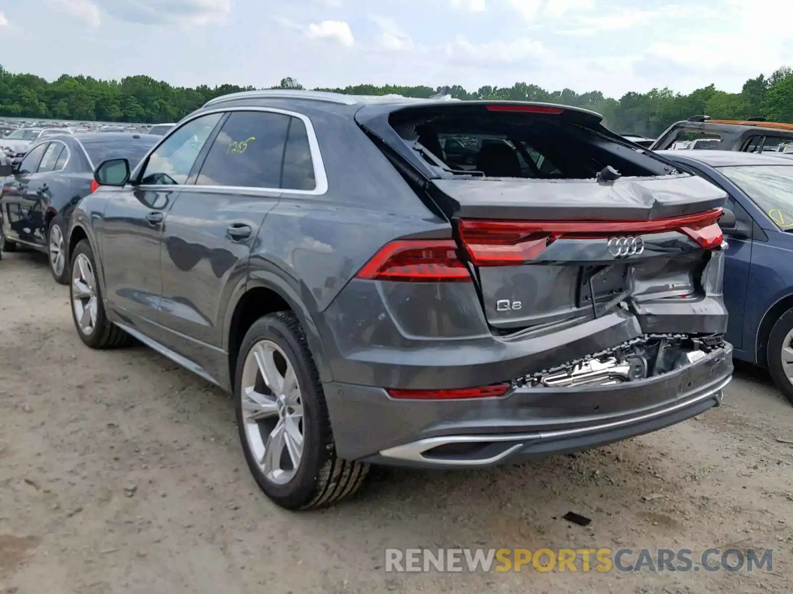 3 Фотография поврежденного автомобиля WA1BVAF11KD027827 AUDI Q8 PREMIUM 2019