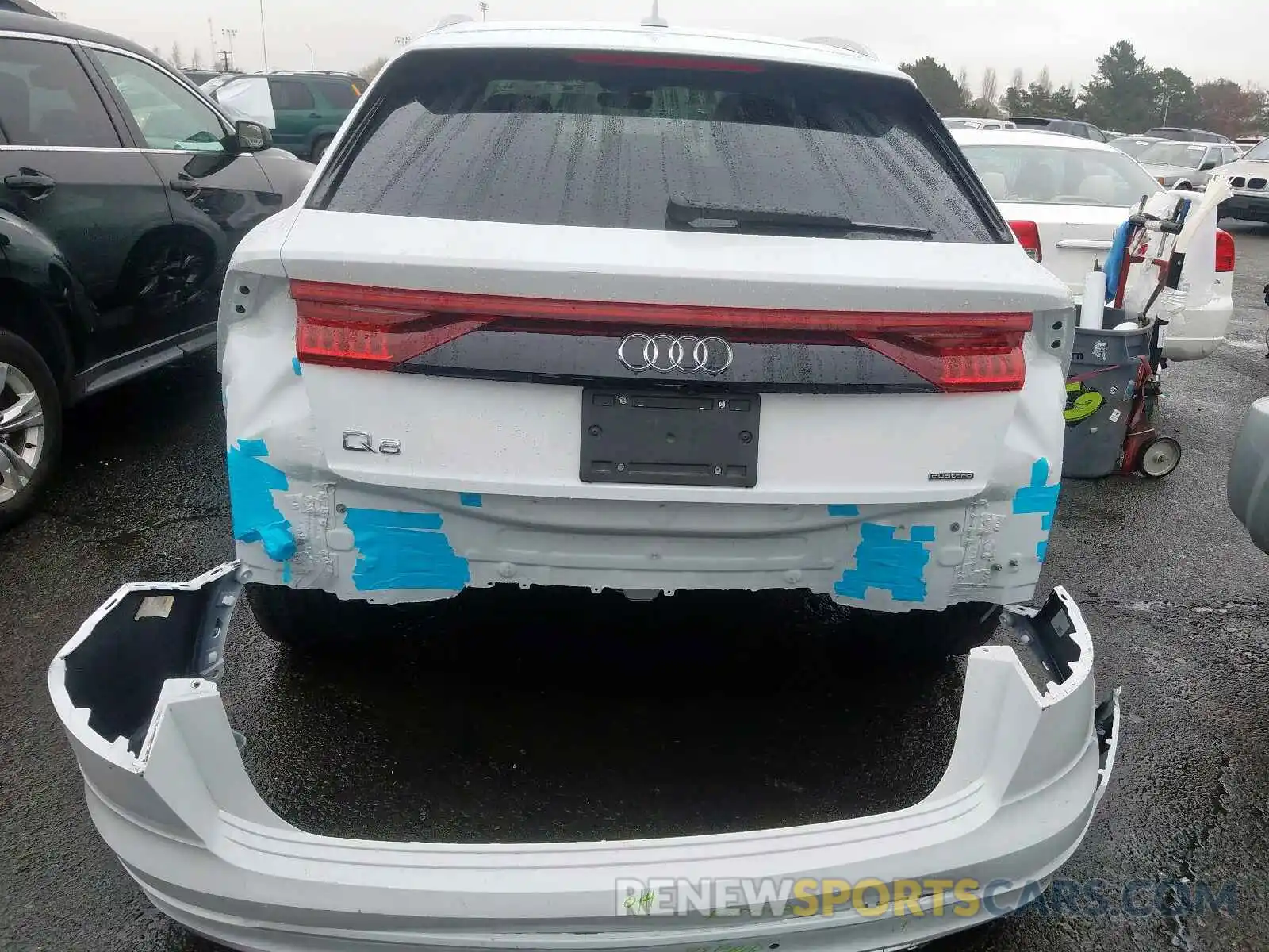 9 Фотография поврежденного автомобиля WA1BVAF15KD013039 AUDI Q8 PREMIUM 2019