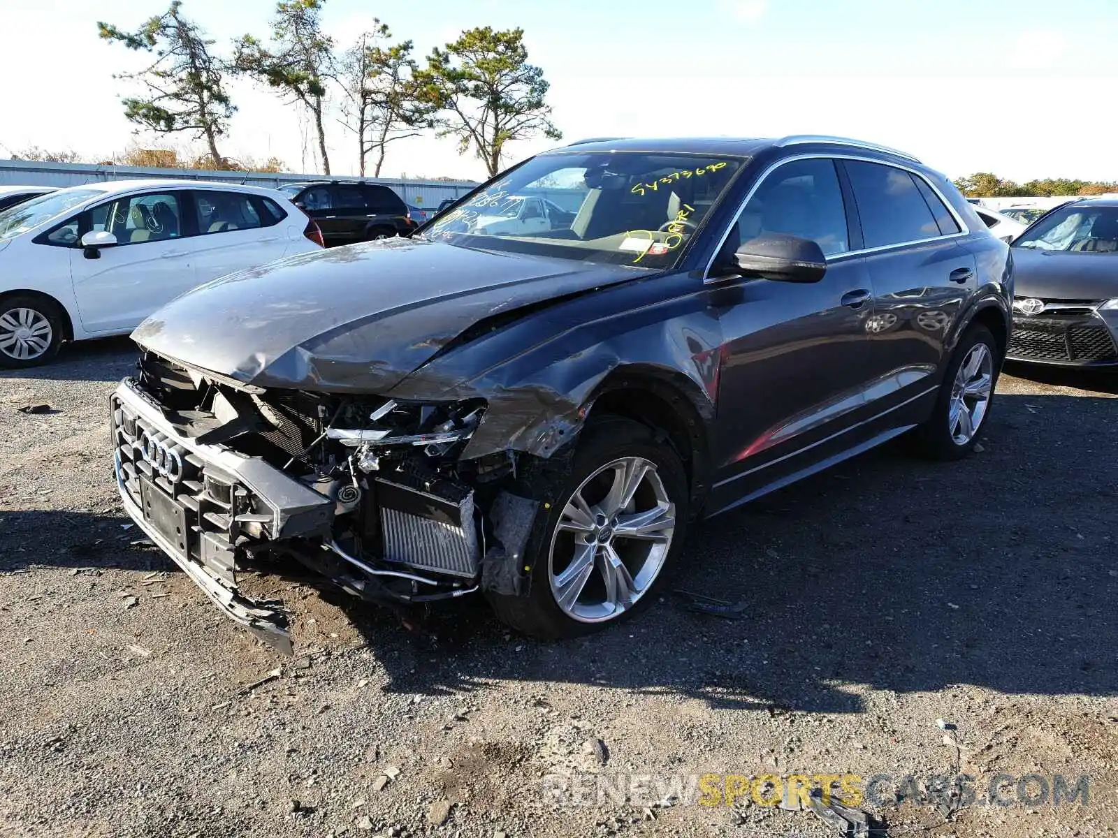 2 Фотография поврежденного автомобиля WA1BVAF18KD019921 AUDI Q8 PREMIUM 2019