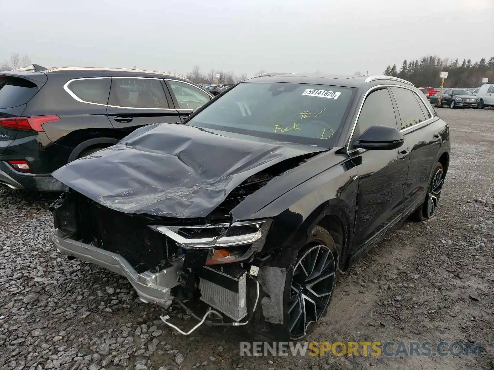 2 Photograph of a damaged car WA1DVAF10KD018383 AUDI Q8 PROGRES 2019