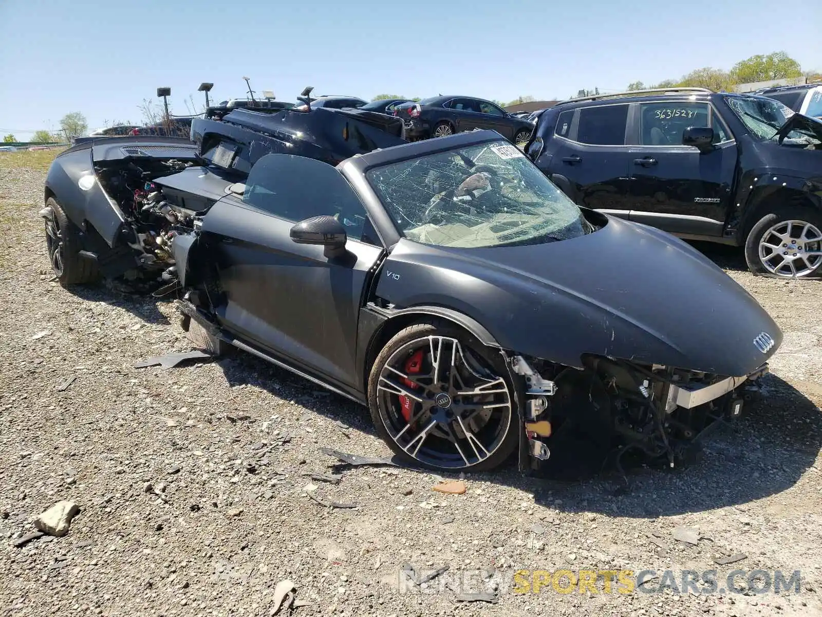 1 Photograph of a damaged car WUA4BCFX4L7900366 AUDI R8 2020