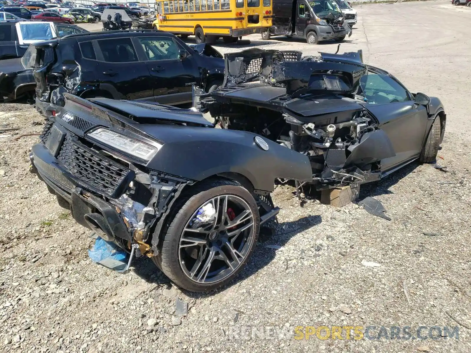 4 Photograph of a damaged car WUA4BCFX4L7900366 AUDI R8 2020