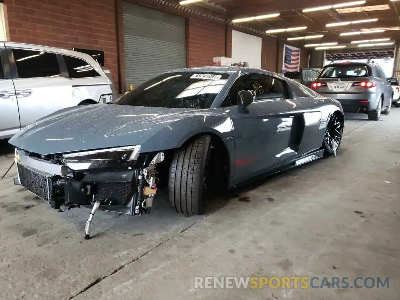 2 Photograph of a damaged car WUAEEAFX4L7900304 AUDI R8 2020