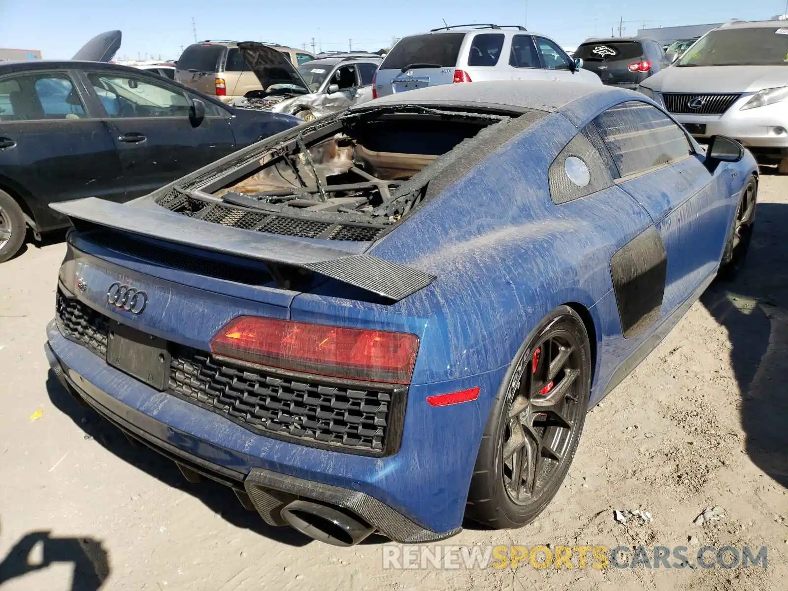 4 Photograph of a damaged car WUAKBAFX5L7900405 AUDI R8 2020