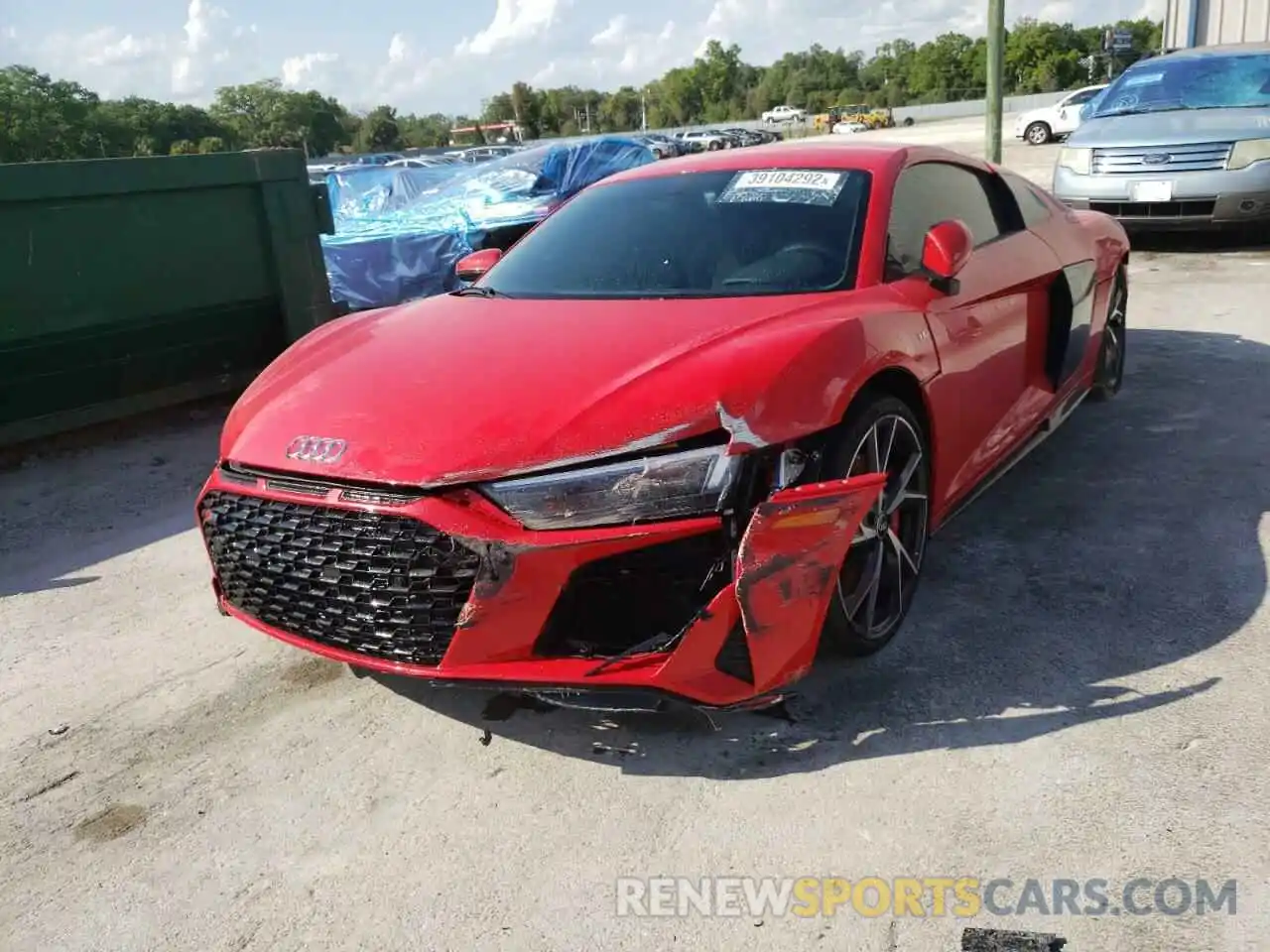 2 Photograph of a damaged car WUACEAFX8N7900266 AUDI R8 2022