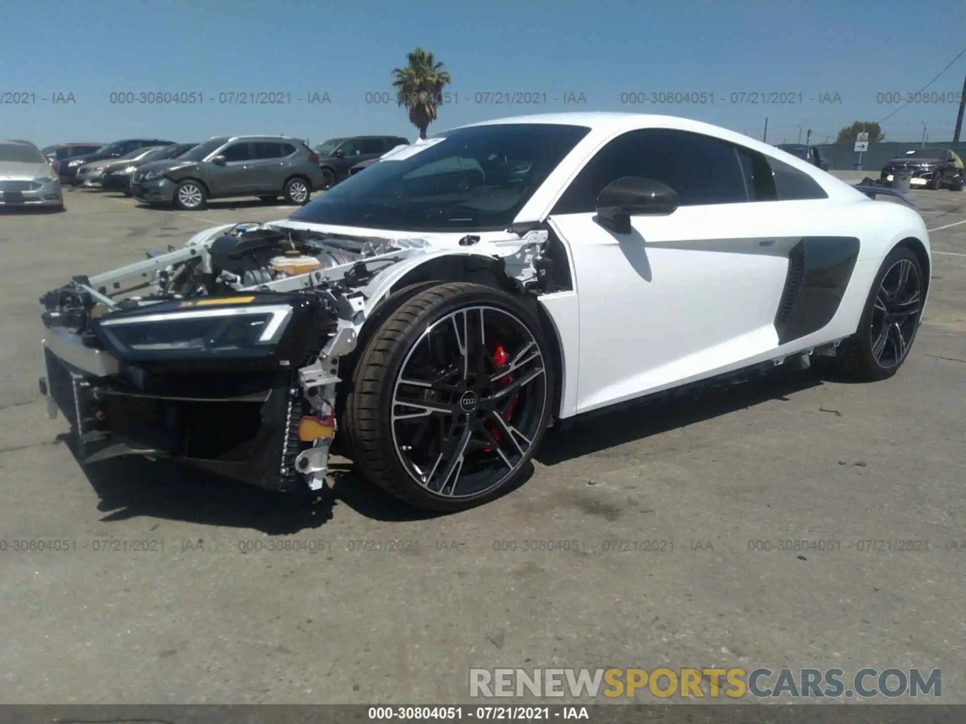 2 Photograph of a damaged car WUAKBAFX4M7901045 AUDI R8 COUPE 2021